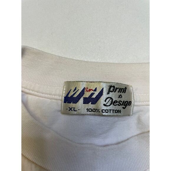 VINTAGE Switzerland Swiss National Day Saigon 1998 Graphic T-shirt Men Large 90s - Picture 8 of 9